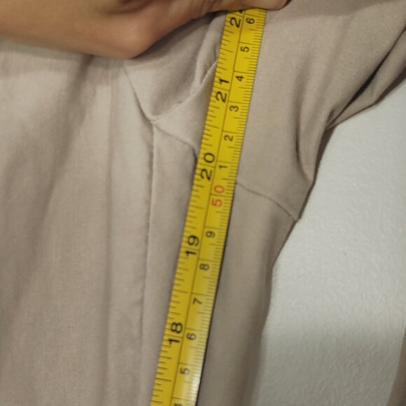 Reitmans Women's Khaki High Waist Cotton Blend Leg Stretch Capri Pants Size 11 - Picture 11 of 13